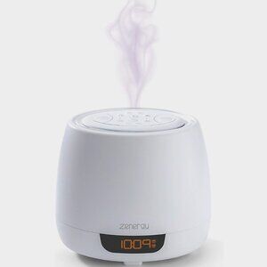 Zenergy CALMING Alarm Clock Aromatherapy Essential Oils Diffuser White Noise